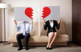 couple break up broken heart